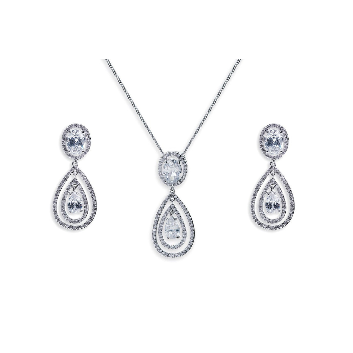 Parure Collier - Boucles d&#39;oreilles&lt;br&gt;Forsythe - MP Paris