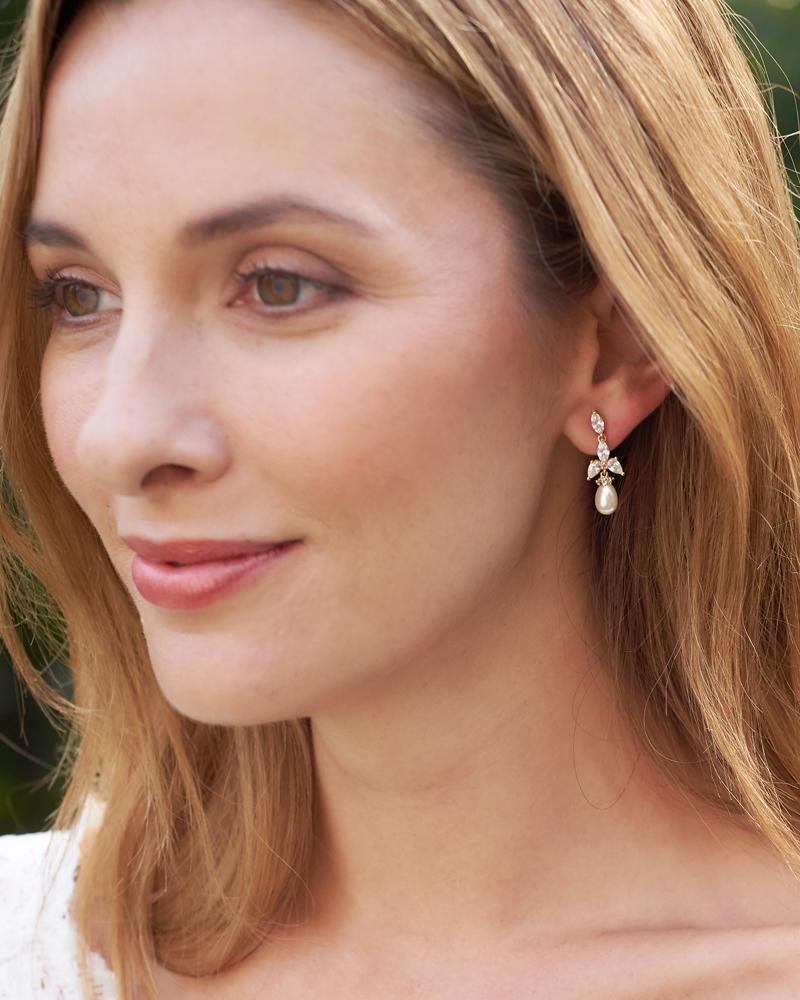 BOUCLES D OREILLES MARIÉE&lt;BR&gt;Olivia