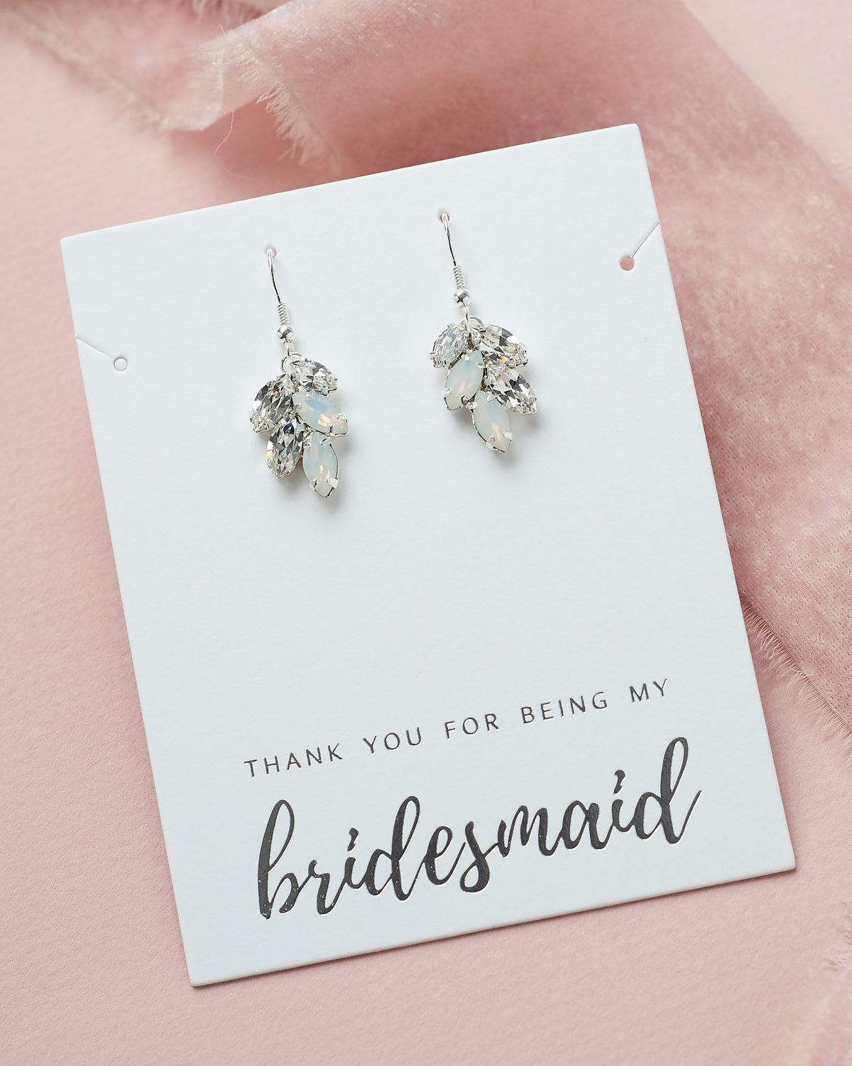 BOUCLES D&#39;OREILLES DEMOISELLES D&#39;HONNEUR&lt;BR&gt;Petite Leaf