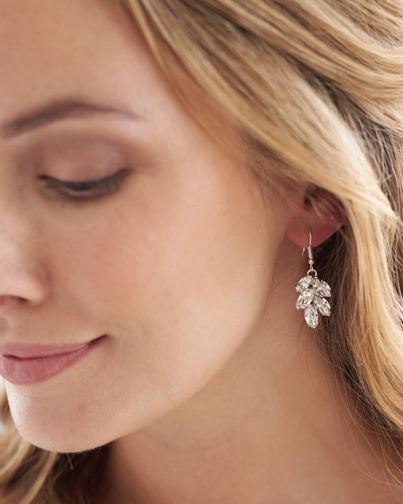 BOUCLES D&#39;OREILLES DEMOISELLES D&#39;HONNEUR&lt;BR&gt;Petite Leaf