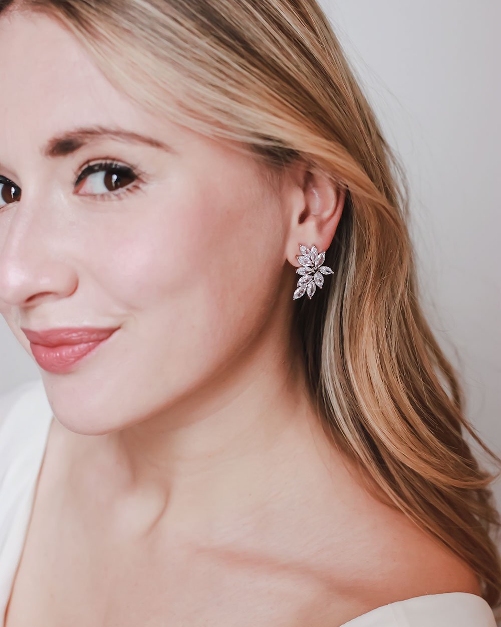 BOUCLES D&#39;OREILLES POUR MARIAGE&lt;BR&gt;Farah