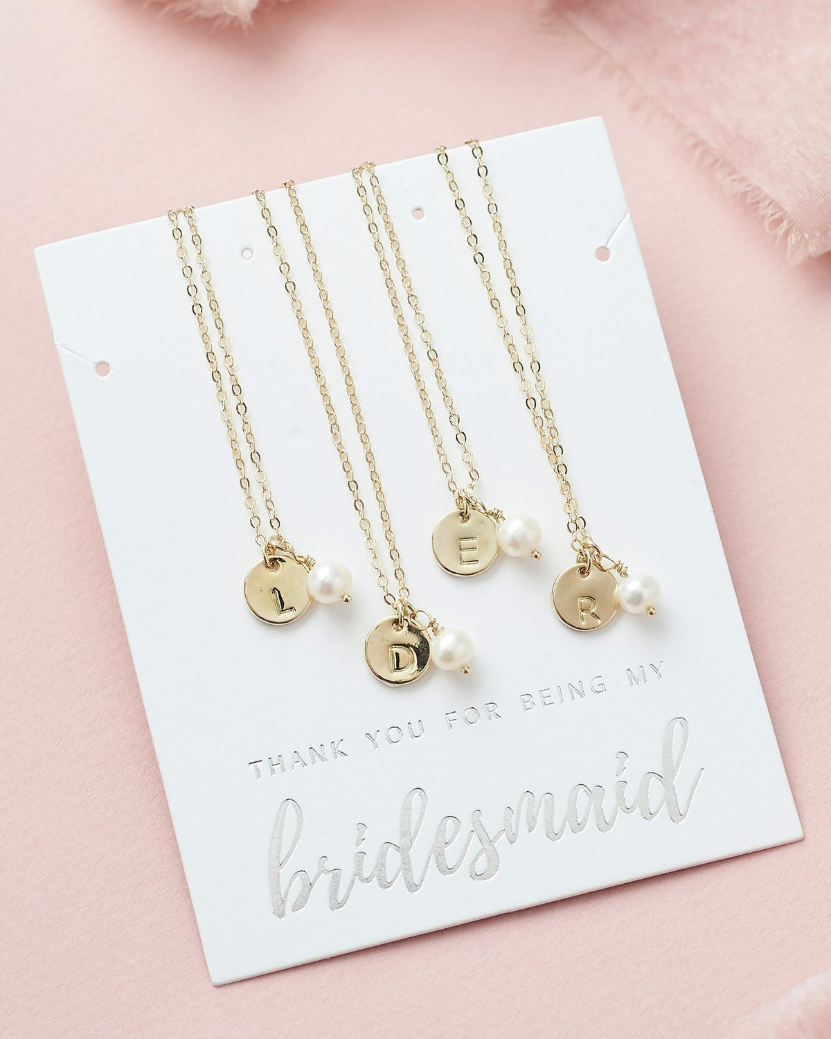 PARURE POUR TEMOINS A PERSONNALISER&lt;BR&gt;Initiale