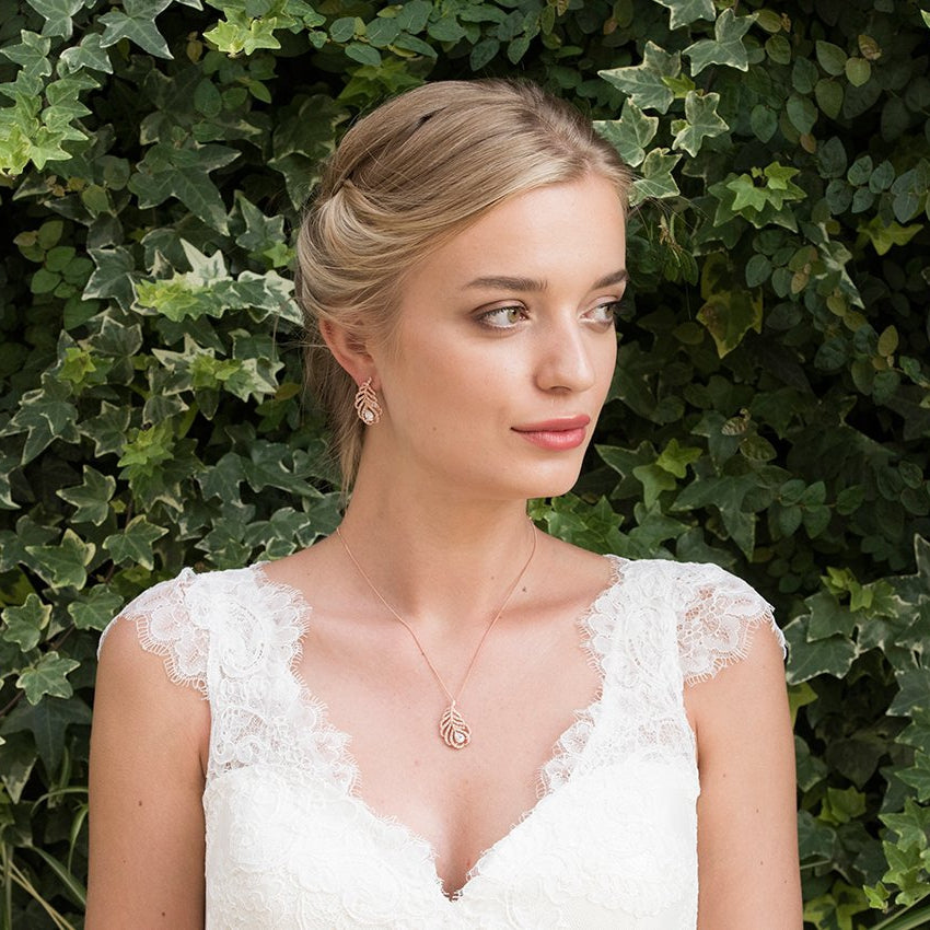 BOUCLES D&#39;OREILLES&lt;br&gt;Long Island Rose - MP Paris