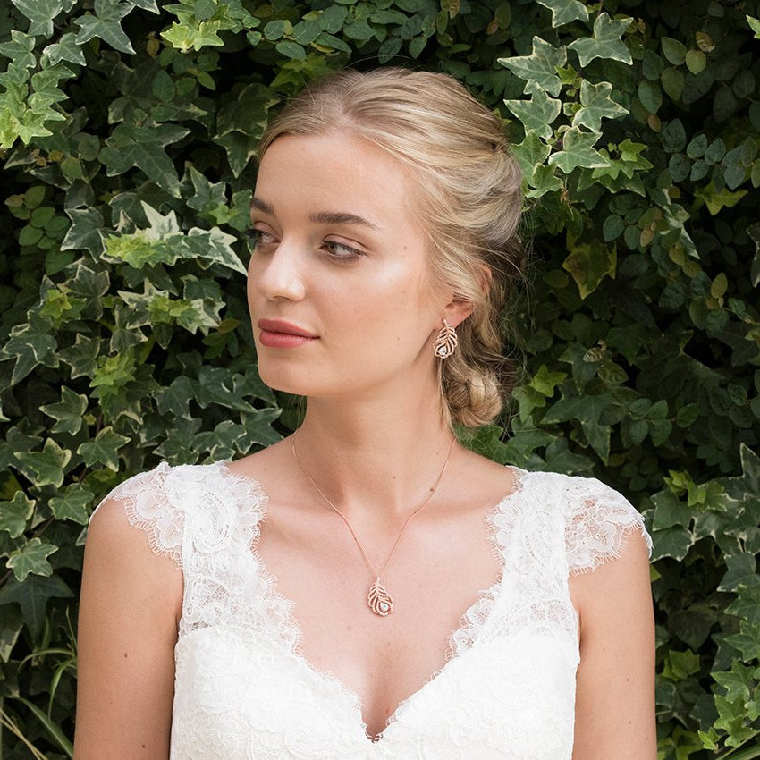 BOUCLES D&#39;OREILLES&lt;br&gt;Long Island Rose - MP Paris