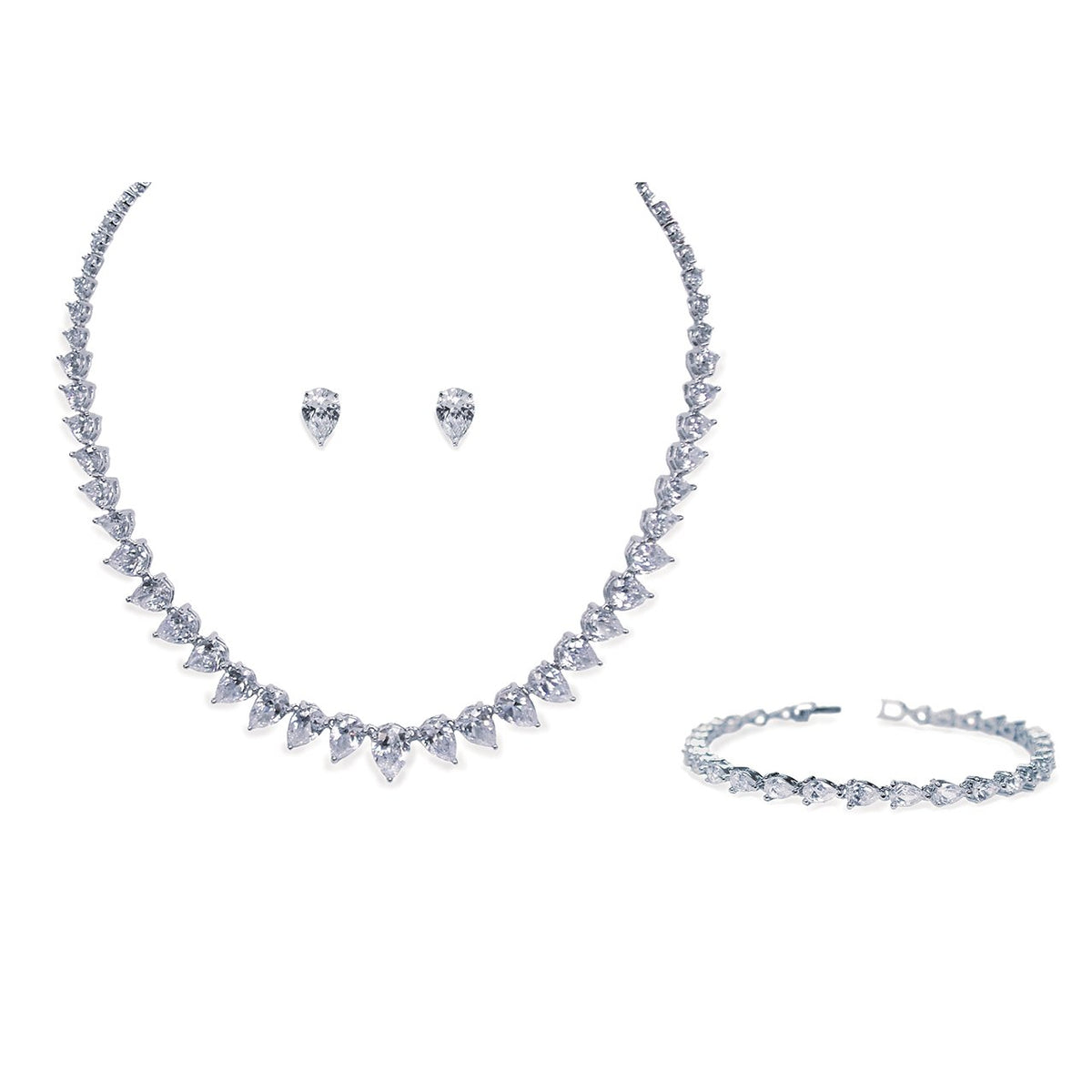 Parure Collier - Boucles d&#39;oreilles - Bracelet&lt;br&gt;Manhattan - MP Paris