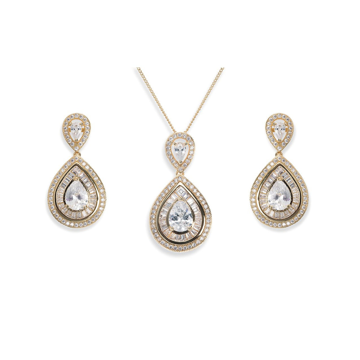 Parure Collier - Boucles d&#39;oreilles&lt;br&gt;Montgomery Or - MP Paris