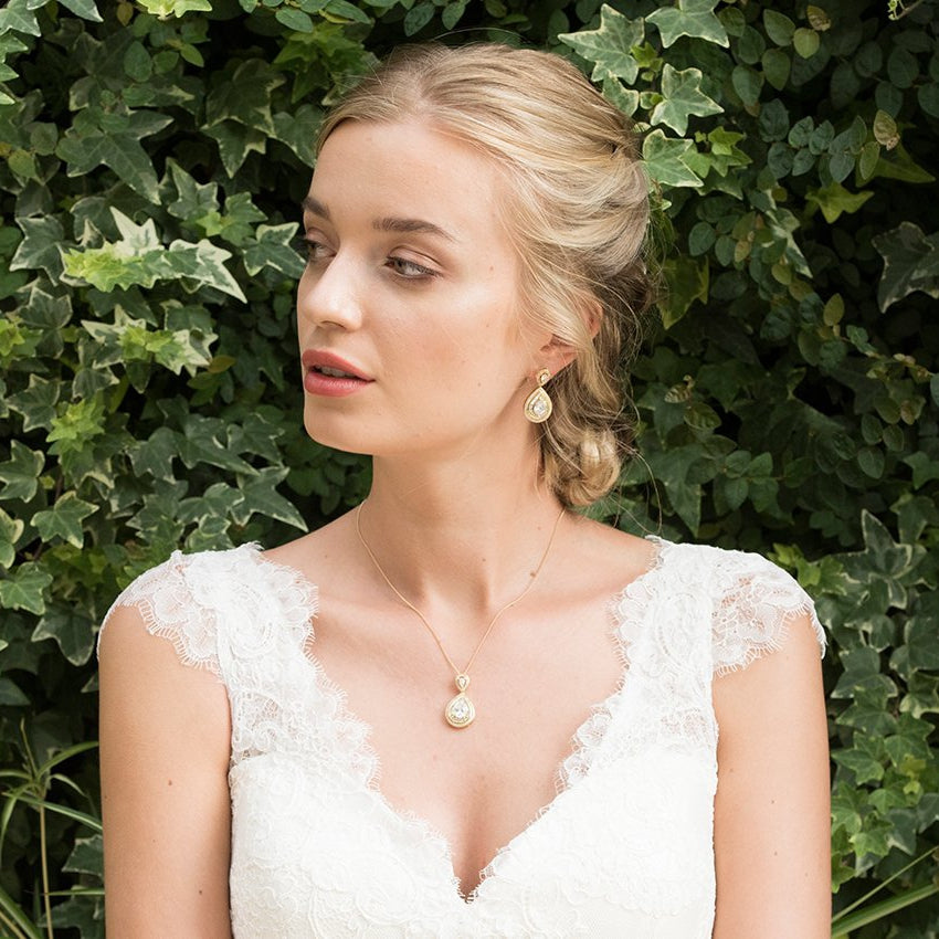 Parure Collier - Boucles d&#39;oreilles&lt;br&gt;Montgomery Or - MP Paris