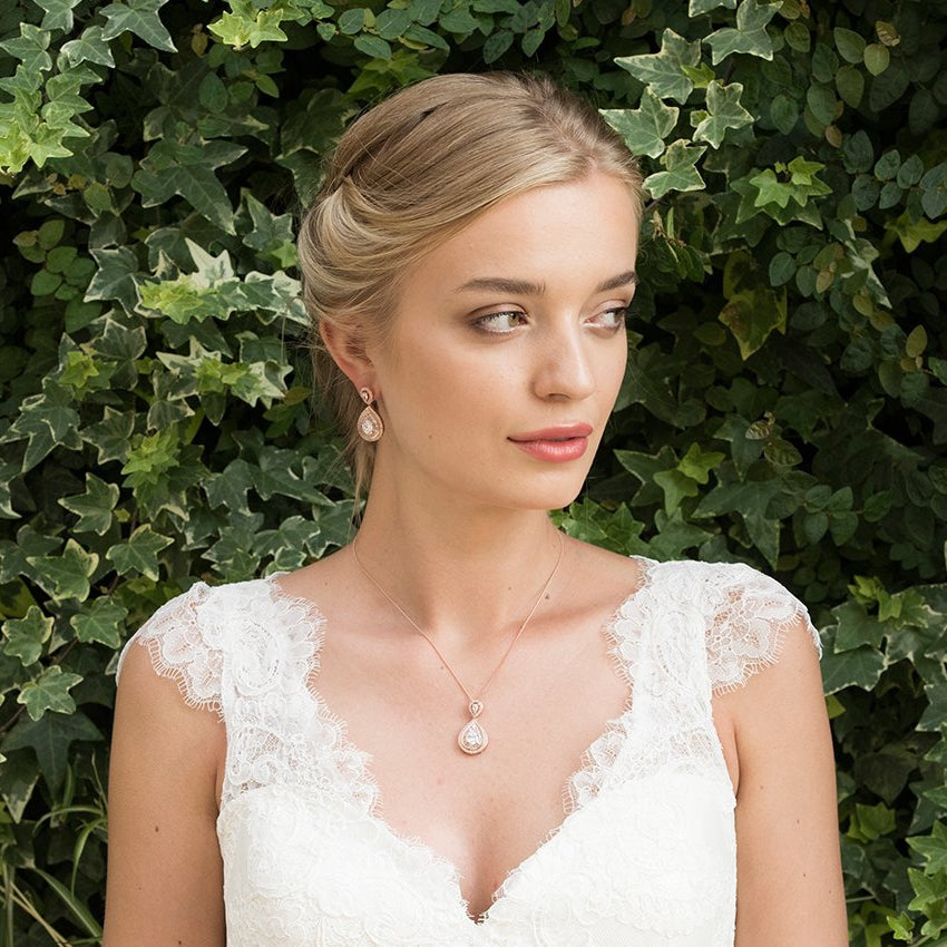 Parure Collier - Boucles d&#39;oreilles&lt;br&gt;Montgomery Rose - MP Paris