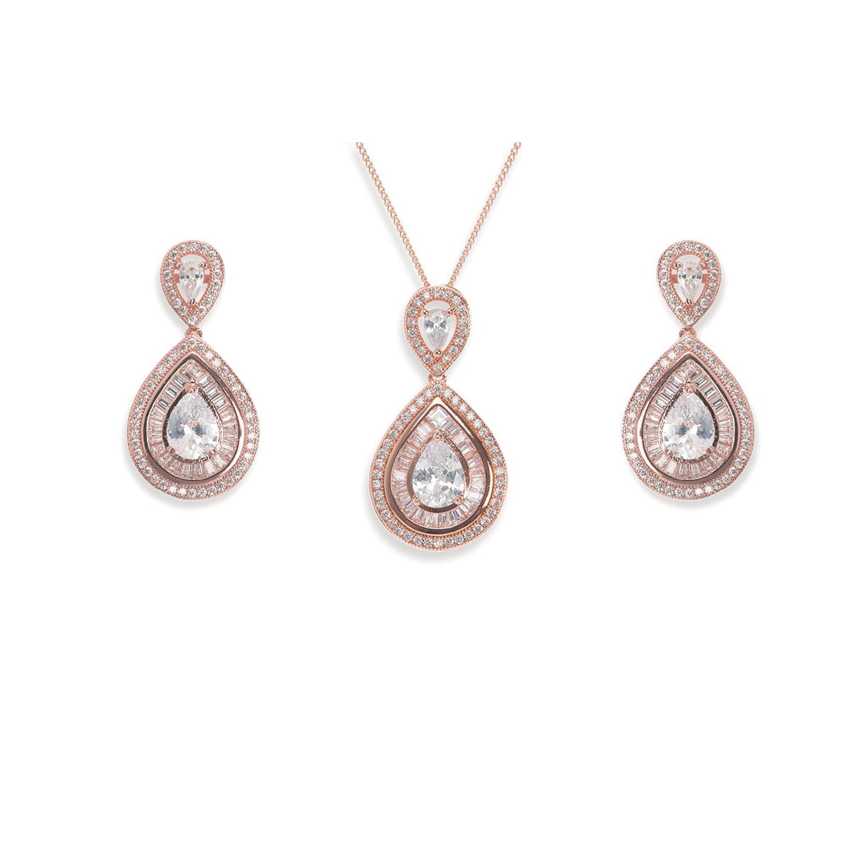Parure Collier - Boucles d&#39;oreilles&lt;br&gt;Montgomery Rose - MP Paris