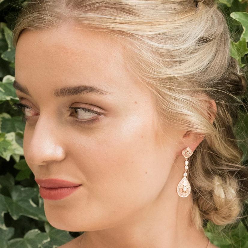 BOUCLES D&#39;OREILLES&lt;br&gt;Moonstruck Rose - MP Paris