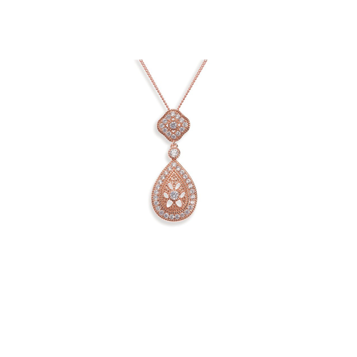 Parure Collier - Boucles d&#39;oreilles&lt;br&gt;Moonstruck Rose - MP Paris