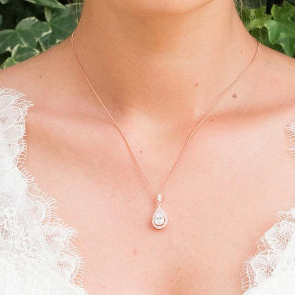 Parure Bijoux Fleurs Pressées - Collier Pendentif Avec Vraies Roses - Résine Et Acier