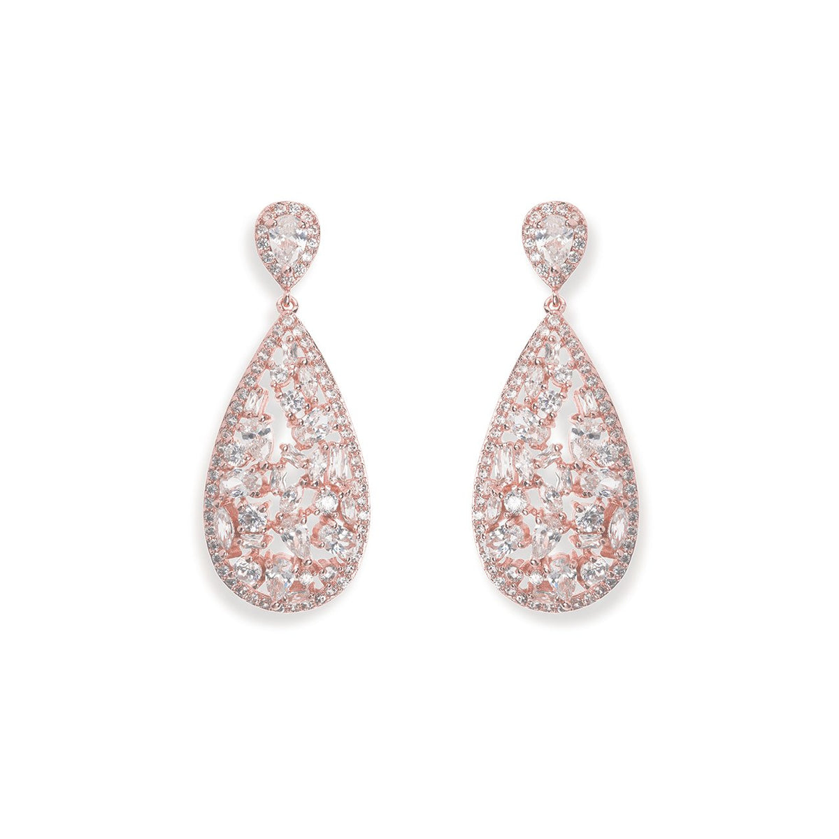 BOUCLES D&#39;OREILLES&lt;br&gt;Pasadena Or rose - MP Paris