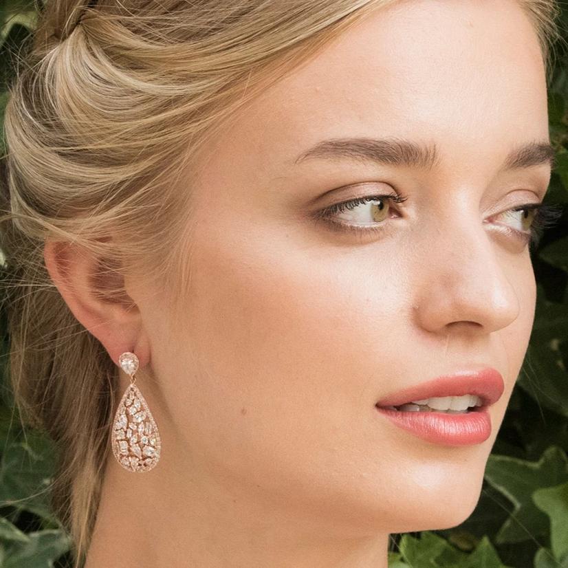 BOUCLES D&#39;OREILLES&lt;br&gt;Pasadena Or rose - MP Paris