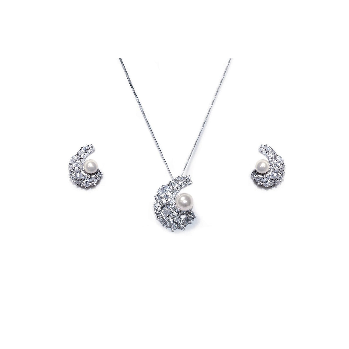 Parure Collier - Boucles d&#39;oreilles&lt;br&gt;Pavillion - MP Paris