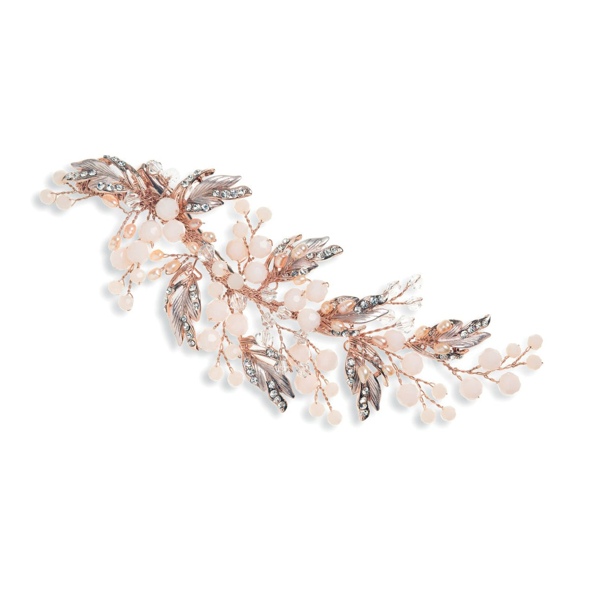 BARRETTE CHEVEUX MARIAGE&lt;BR&gt;Peasblossom Or Rose - MP Paris