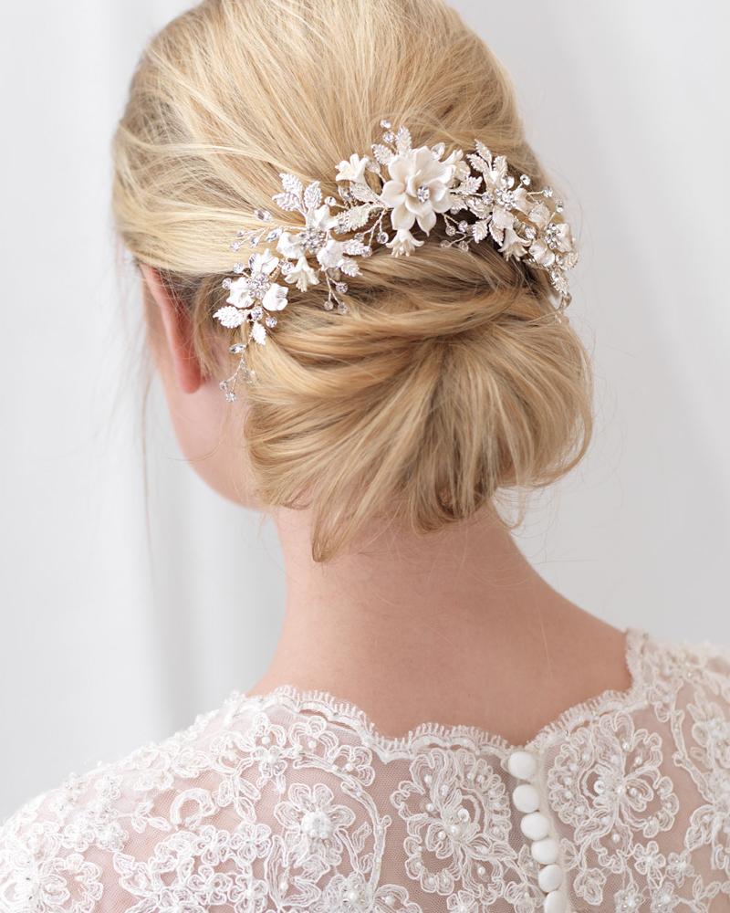 PEIGNE FLEUR MARIAGE&lt;BR&gt;Ivory - MP Paris