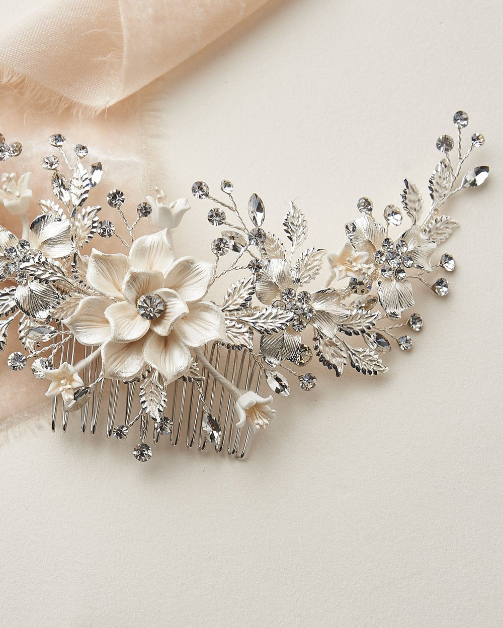 PEIGNE FLEUR MARIAGE&lt;BR&gt;Ivory - MP Paris