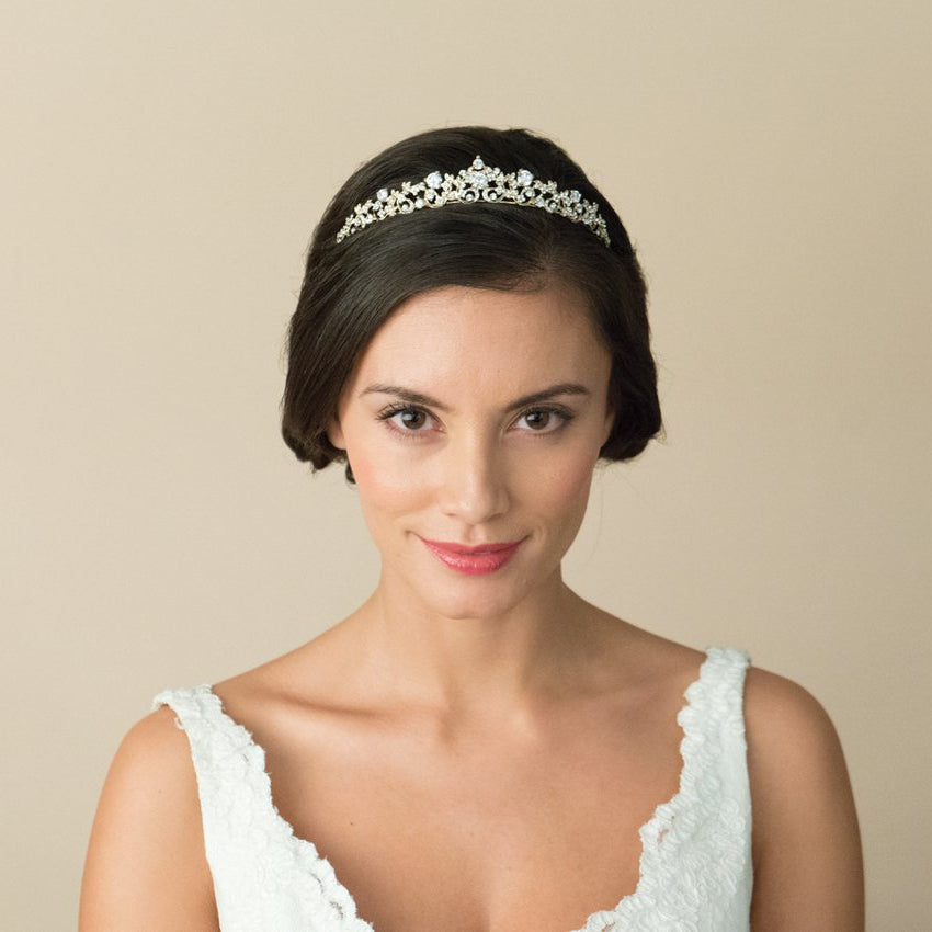 Accessoire cheveux mariée Clementine Or - Diadème Collection - MP Paris