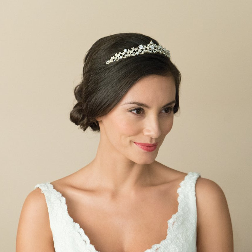 Accessoire cheveux mariée Clementine Or - Diadème Collection - MP Paris