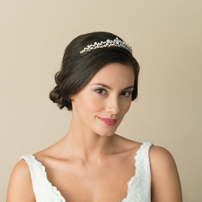 Accessoire cheveux mariée Clementine Or - Diadème Collection - MP Paris