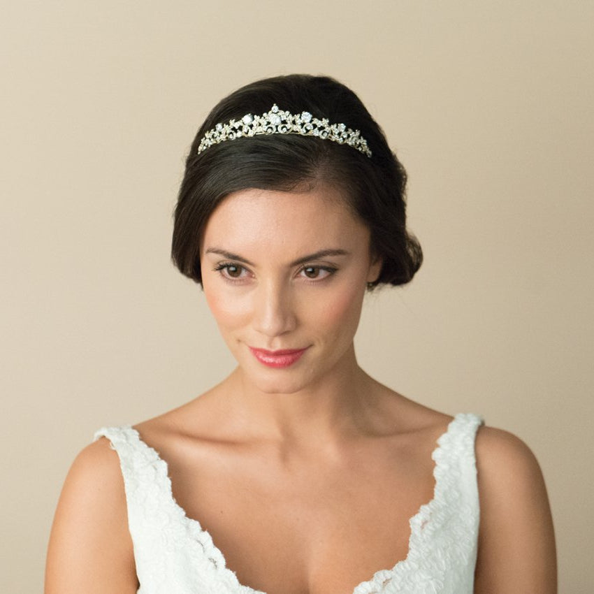 Accessoire cheveux mariée Clementine Or - Diadème Collection - MP Paris