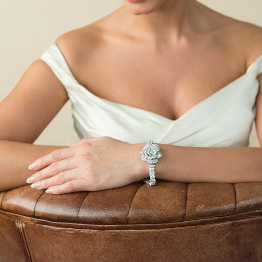 Bracelet de mariée&lt;br&gt;Rose Garden - MP Paris