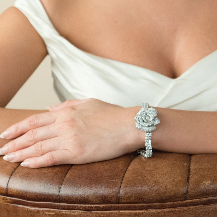 Bracelet de mariée&lt;br&gt;Rose Garden - MP Paris