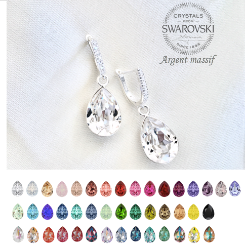 BOUCLES SWAROVSKI - A PERSONNALISER&lt;BR&gt;Louise Argent