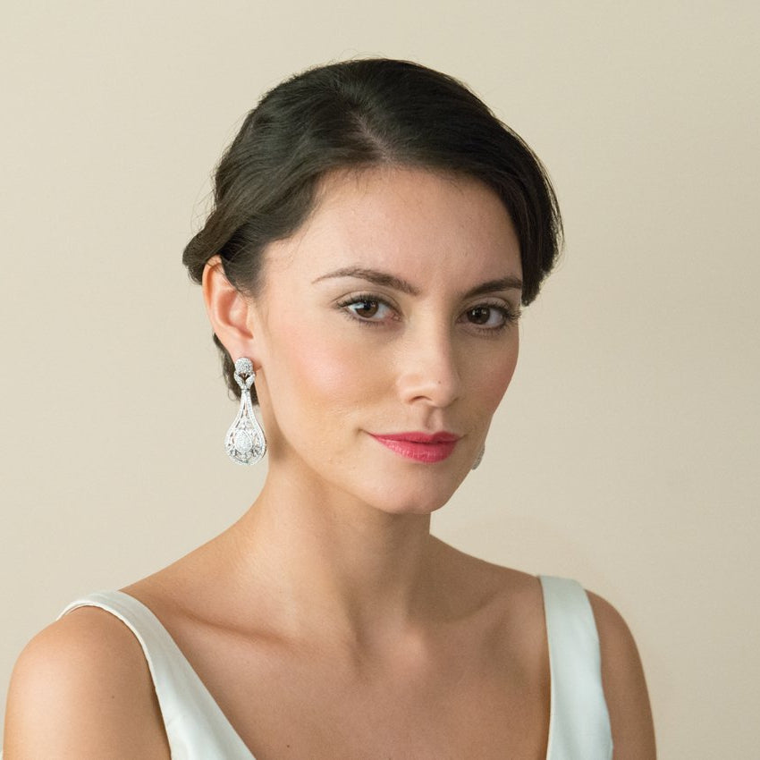 BOUCLES D&#39;OREILLES&lt;br&gt;Silver sreen - MP Paris