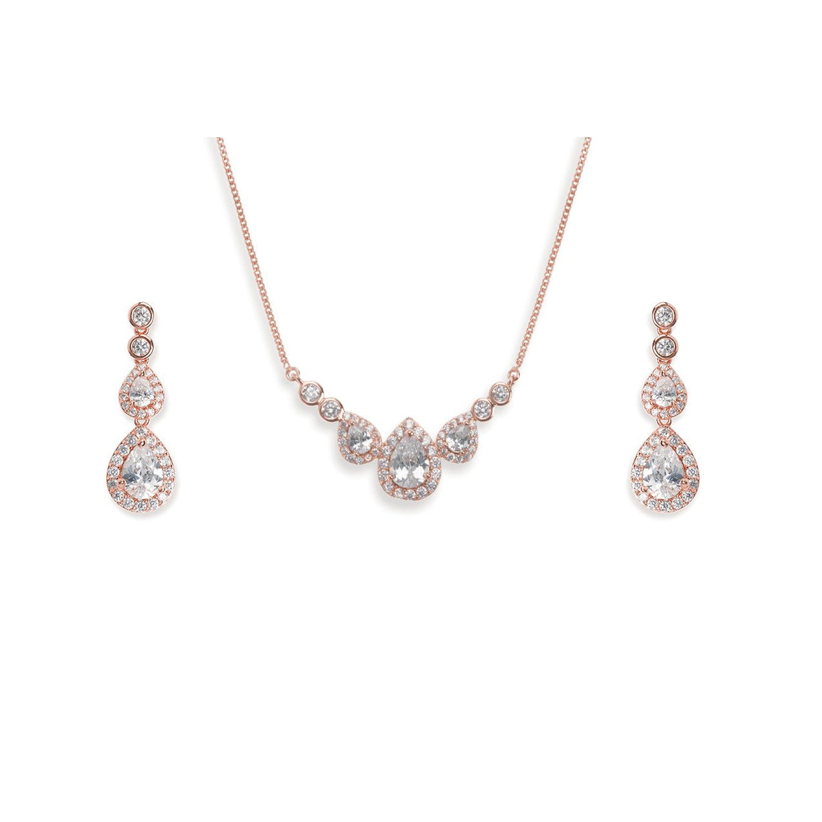 Parure Collier - Boucles d&#39;oreilles&lt;br&gt;Sorbonne Rose - MP Paris