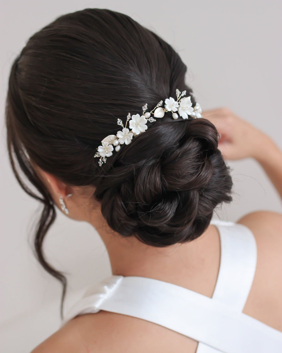 HEADBAND COURT CHEVEUX MARIAGE&lt;BR&gt;Elise Petite