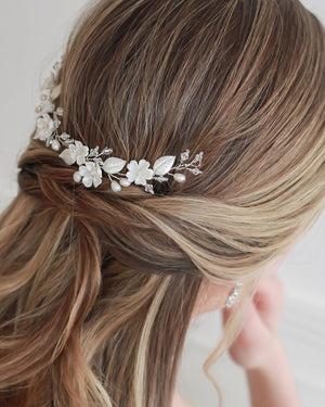 HEADBAND COURT CHEVEUX MARIAGE<BR>Elise Petite Or