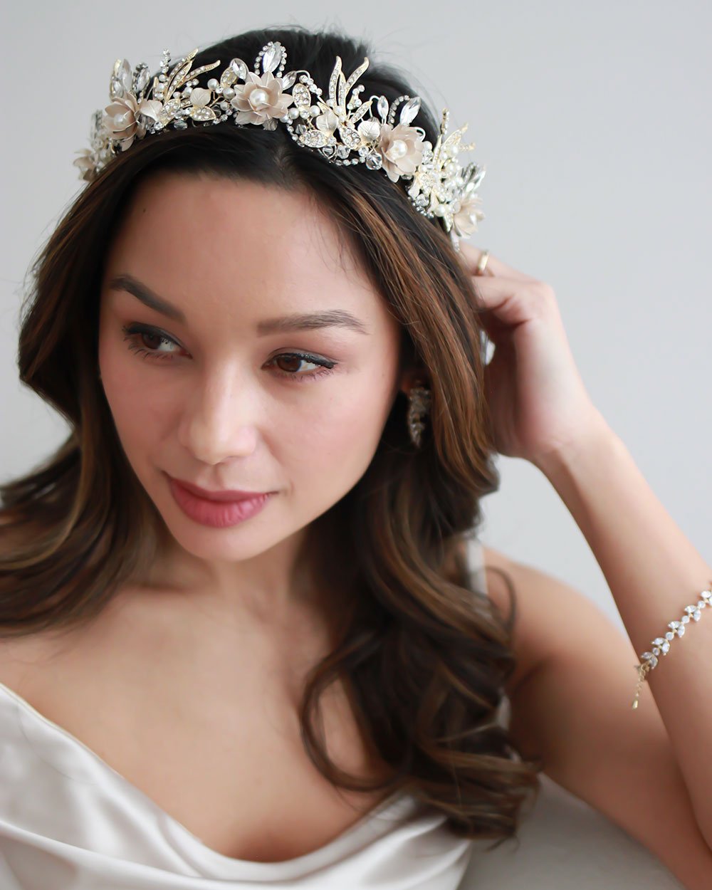 COURONNE DE CHEVEUX POUR MARIAGE&lt;BR&gt;Thea