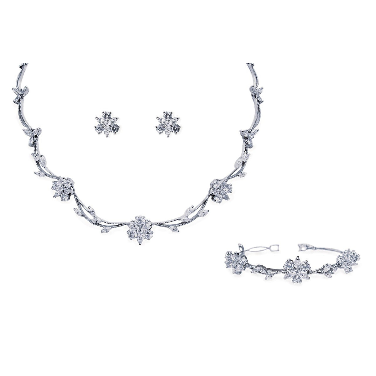 Parure Collier - Boucles d&#39;oreilles - Bracelet&lt;br&gt;Waterlily - MP Paris