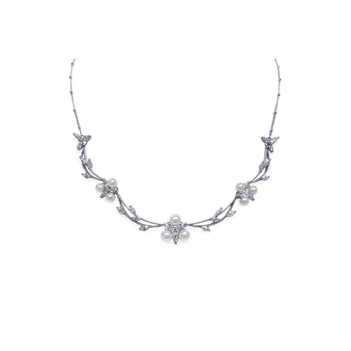 Collier de mariée&lt;br&gt;Waterlily Pearl - MP Paris
