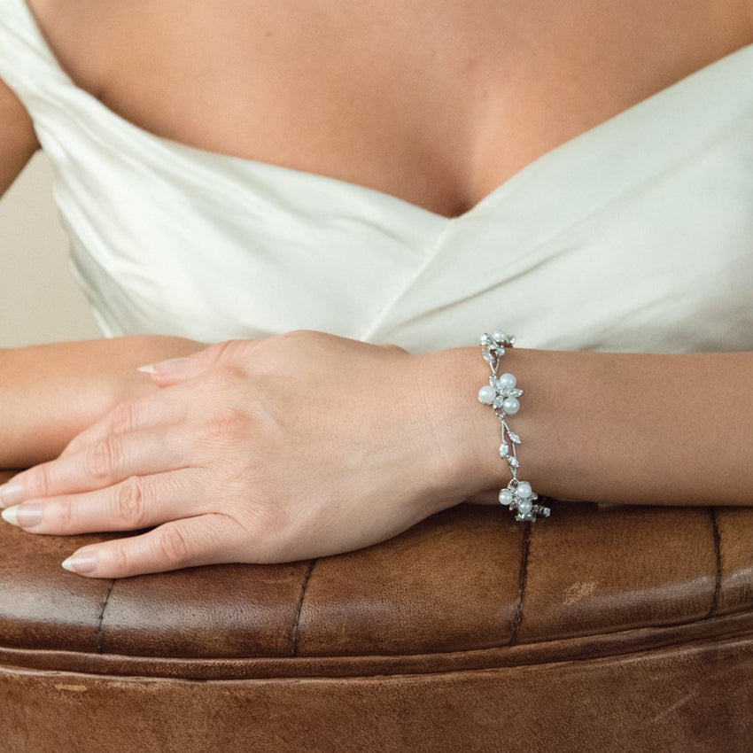 Parure Collier - Boucles d&#39;oreilles - Bracelet&lt;br&gt;Waterlily Pearl - MP Paris