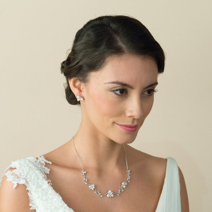 Parure Collier - Boucles d&#39;oreilles - Bracelet&lt;br&gt;Waterlily Pearl - MP Paris
