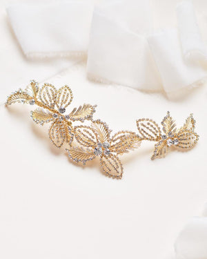 BARRETTE MARIAGE CHEVEUX<BR>Andrea Or - MP Paris