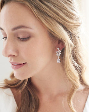 BOUCLES D OREILLES MARIÉE<BR>Anna Floral - MP Paris