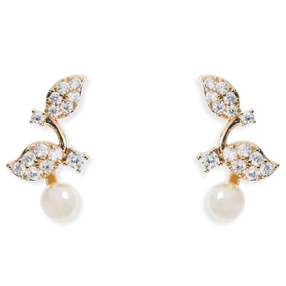 BOUCLES D&#39;OREILLES DORÉES MARIAGE &lt;BR&gt;Aphrodite Or - MP Paris