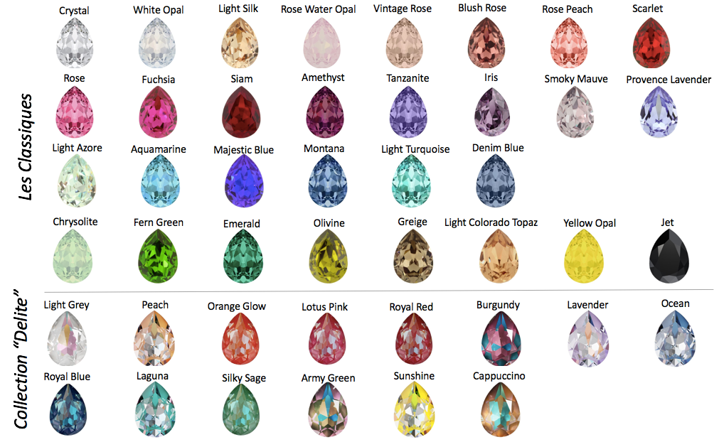 cristaux swarovski couleur