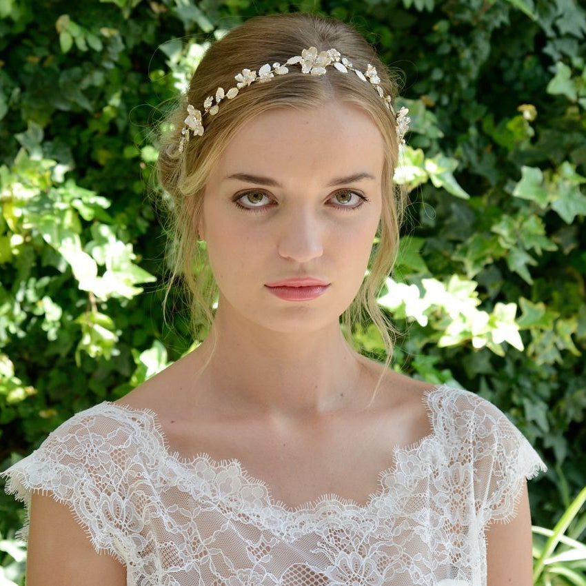 HEADBAND POUR MARIEE&lt;BR&gt;Solstice - MP Paris