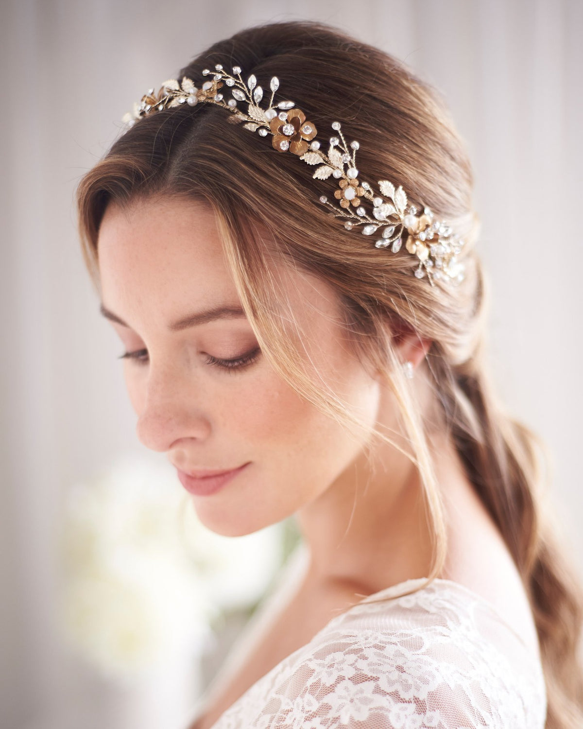 HEADBAND DORÉ MARIAGE&lt;BR&gt;Della Or - MP Paris