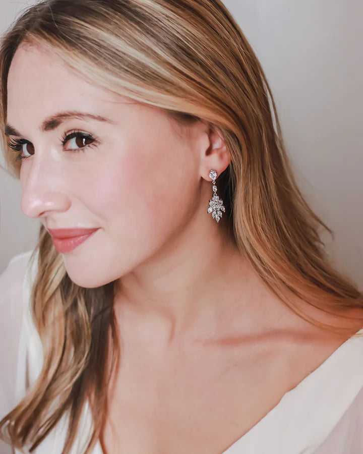 BOUCLES D OREILLES MARIÉE&lt;BR&gt;Beth Argent ou Rose gold