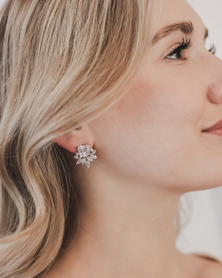 BOUCLES D OREILLES MARIÉE&lt;BR&gt;Lucy Argent ou Rose gold