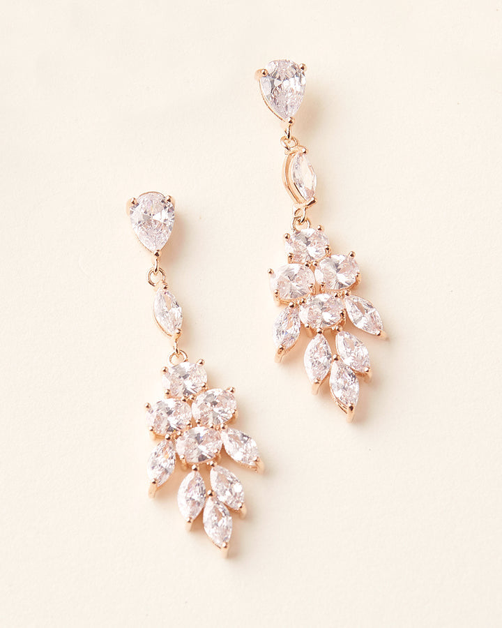 BOUCLES D OREILLES MARIÉE&lt;BR&gt;Beth Argent ou Rose gold