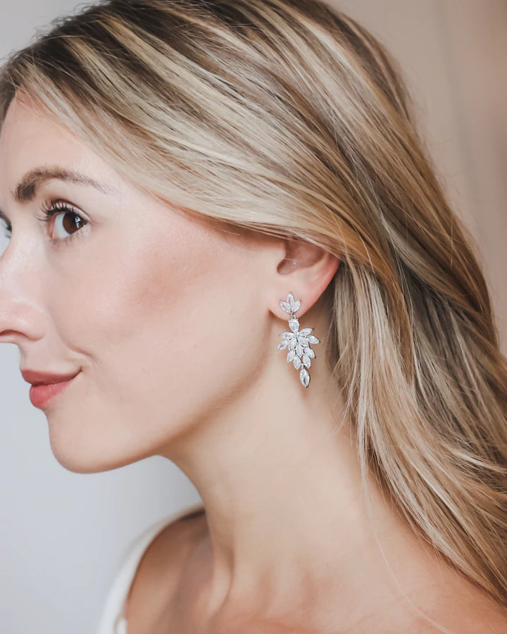 BOUCLES D OREILLES MARIÉE&lt;BR&gt;Rayna Argent ou Or rose