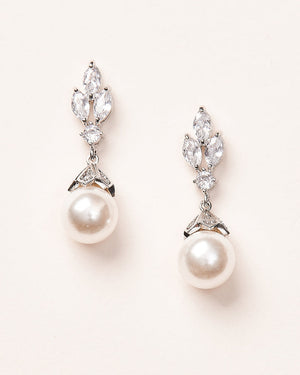 BOUCLES D OREILLES MARIÉE<BR>Bethany Argent ou rose gold