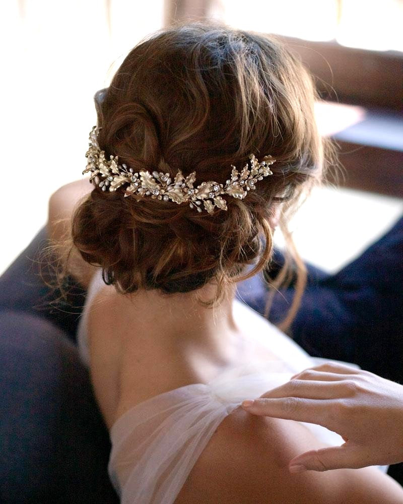BIJOUX DE CHEVEUX MARIAGE&lt;BR&gt;Viola Or rose - MP Paris